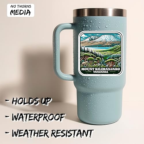 Miniatura 2 de Adhesivo de vinilo pequeño impermeable para botella de agua, libro de pasaporte, libro de recortes, portátil, portátil, vaso, patineta, teléfono,