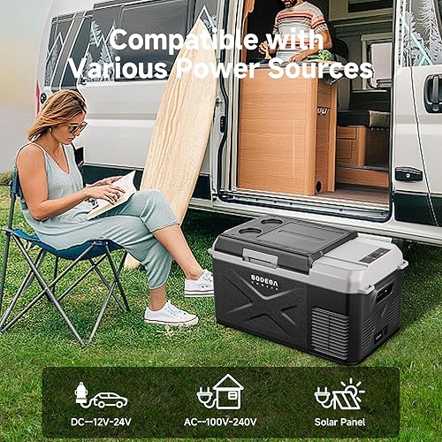 Miniatura 5 de BODEGA BODEGACOOLER - Refrigerador de automóvil de 12 voltios, congelador portátil de 18 cuartos de galón, refrigerador de automóvil -4-68,