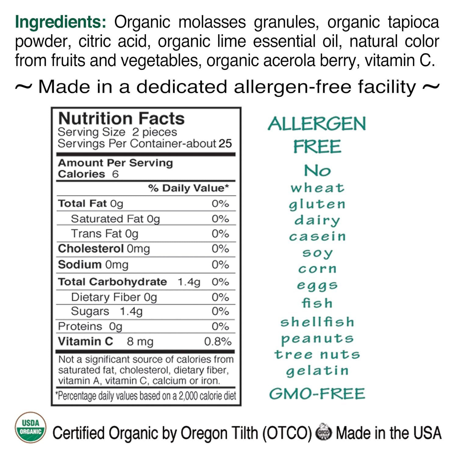 St. Claire's Organic Fruit Tart Candies, (Key Lime, 27 Ounce Refill Bag, over 800 pieces) | Gluten-Free, Vegan, GMO-Free, Plant-based, Allergen-Free | Made in our Allergen-Free facility