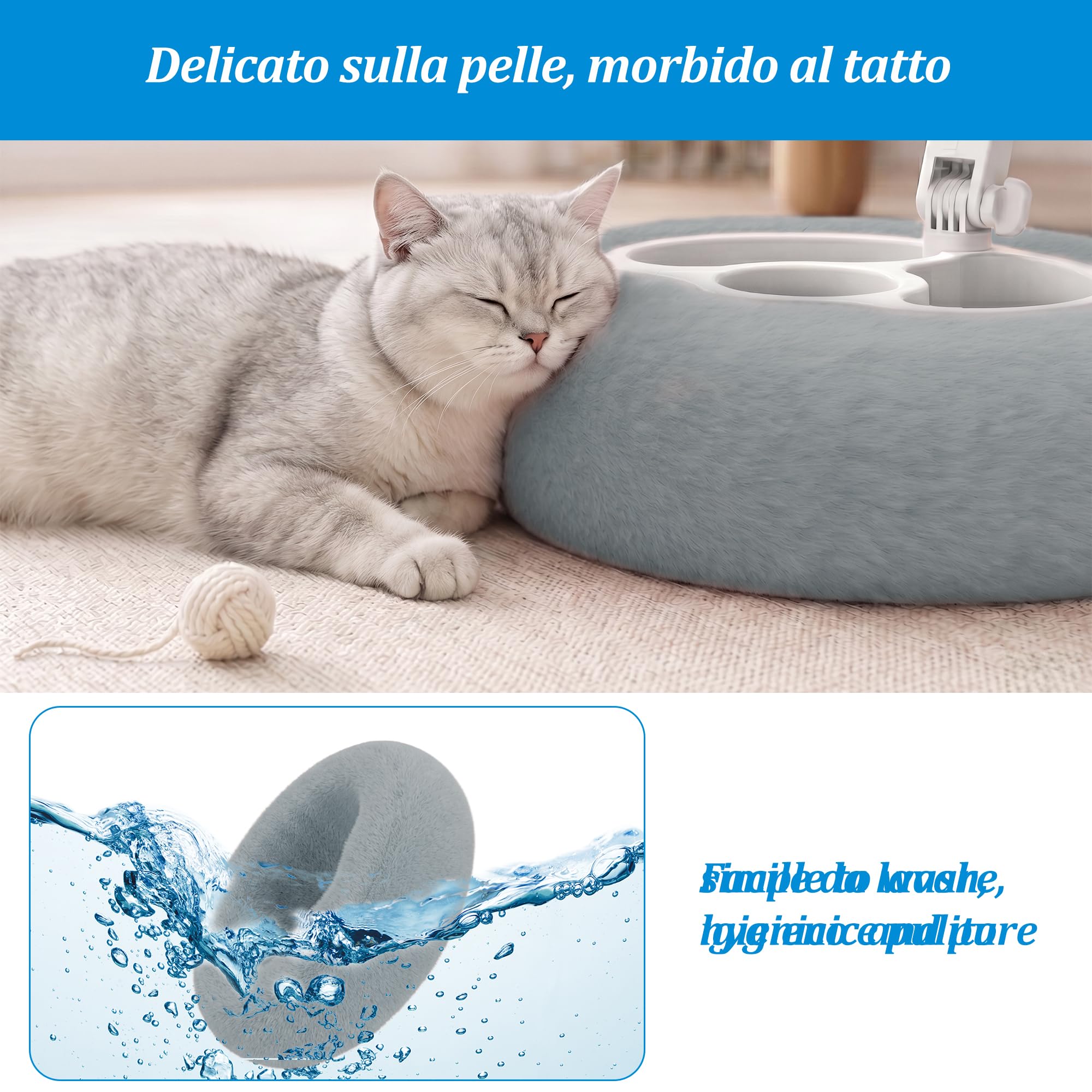 PlusAcc Cuscino per Kindle con 3 ciotole per snack – Cuscinetto porta-tablet, regolabile 360° per l’uso in grembo, supporto lettura mani libere per Kindle, Kobo, tablet, lavabile (Grigio)