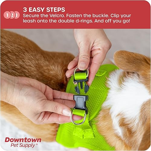 Miniatura 5 de Downtown Pet Supply - Arnés ajustable para perro con chaleco acolchado, sin tirones, fácil de poner, para perros pequeños, medianos y grandes