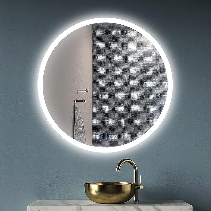 Buy Sanskruti Hub LED Mirror for Bathroom Round Mirror,Vanity,Office