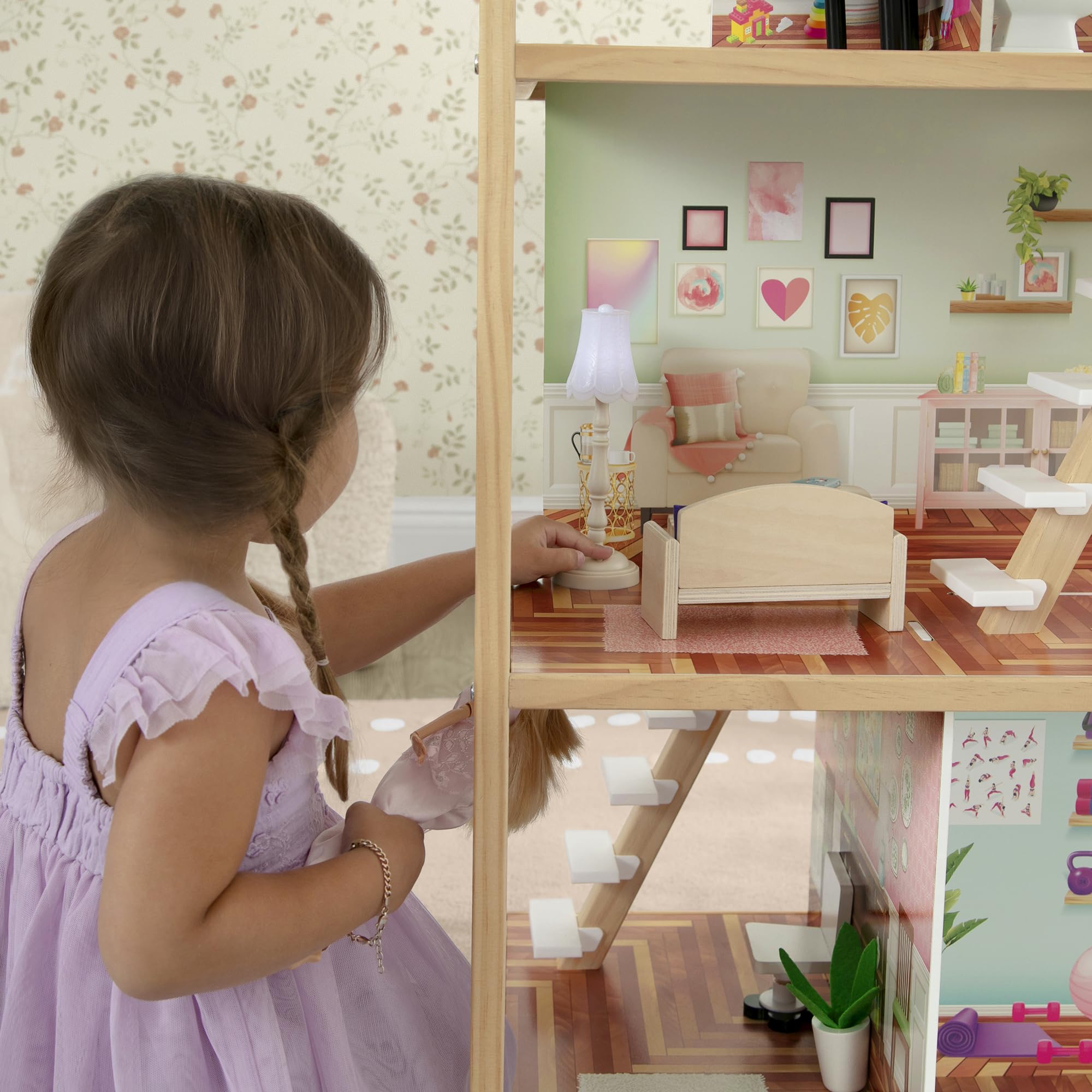 Delta Children Moveable Mansion Dollhouse - 360 Spins! -12 Delta Children Moveable Mansion Dollhouse - 360 Spins! -12