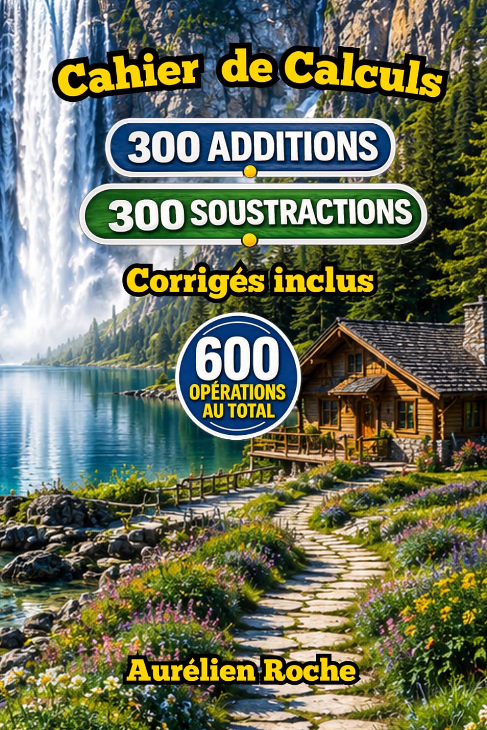 Cahier de Calculs: 600 Opérations Mathématiques – 300 Additions • 300 Soustractions • Corrigés inclus