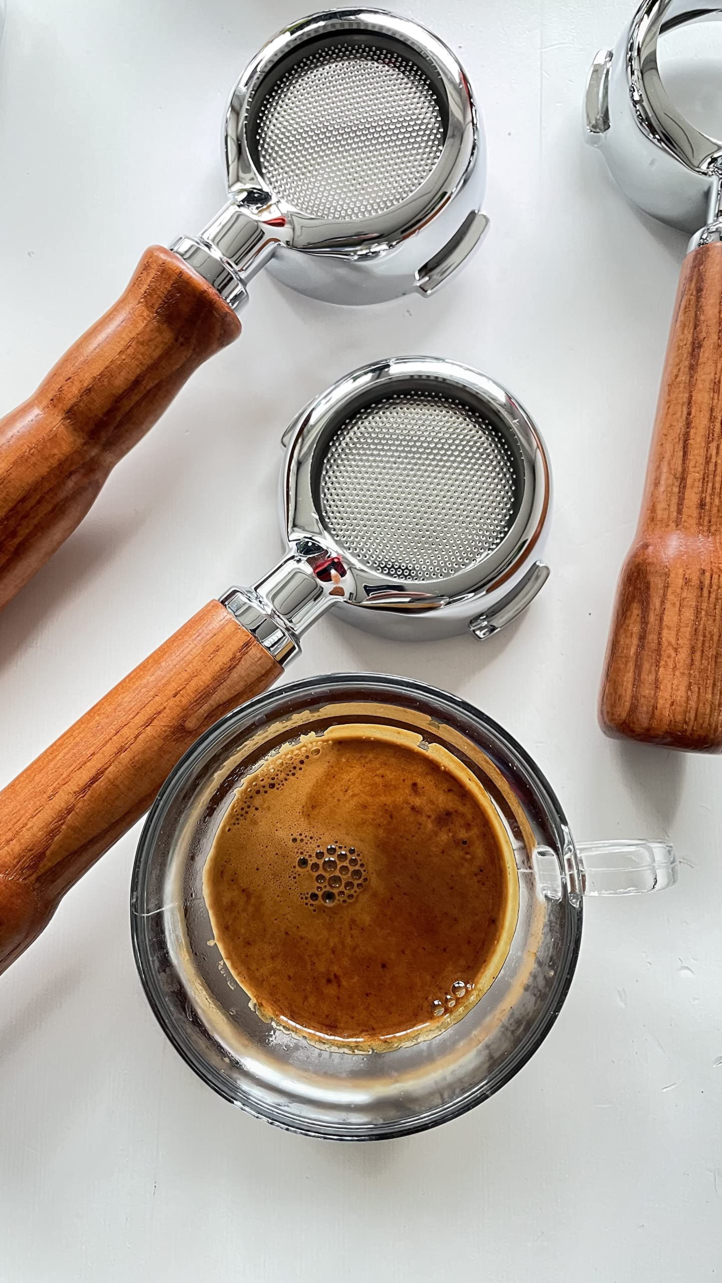 VIA CREMA Livellatore Caffè per Portafiltro 58,5 mm Coffee Leveller (58,5 mm) Distributore Macchine Espresso Acciaio Inox Presa Antiscivolo