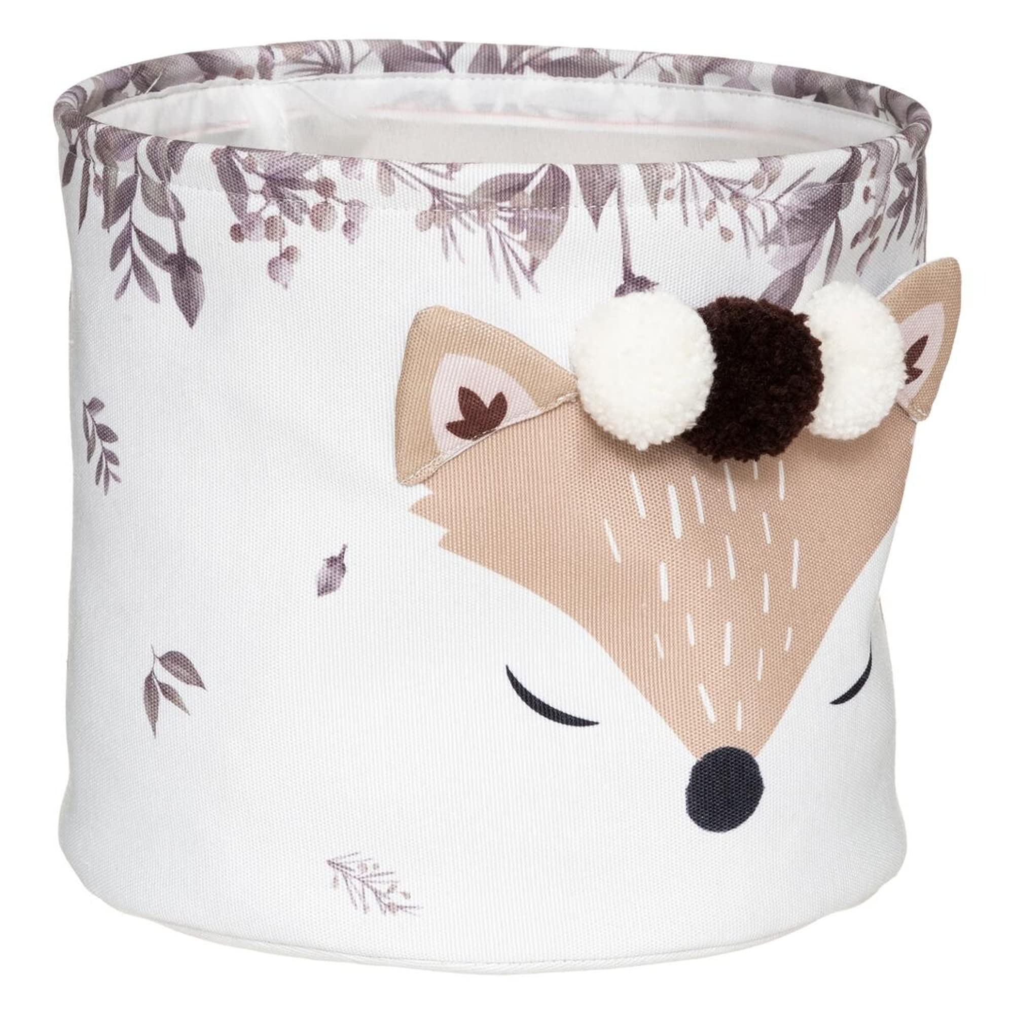 Atmosphera - Set de 2 paniers Enfant Renard - Blanc
