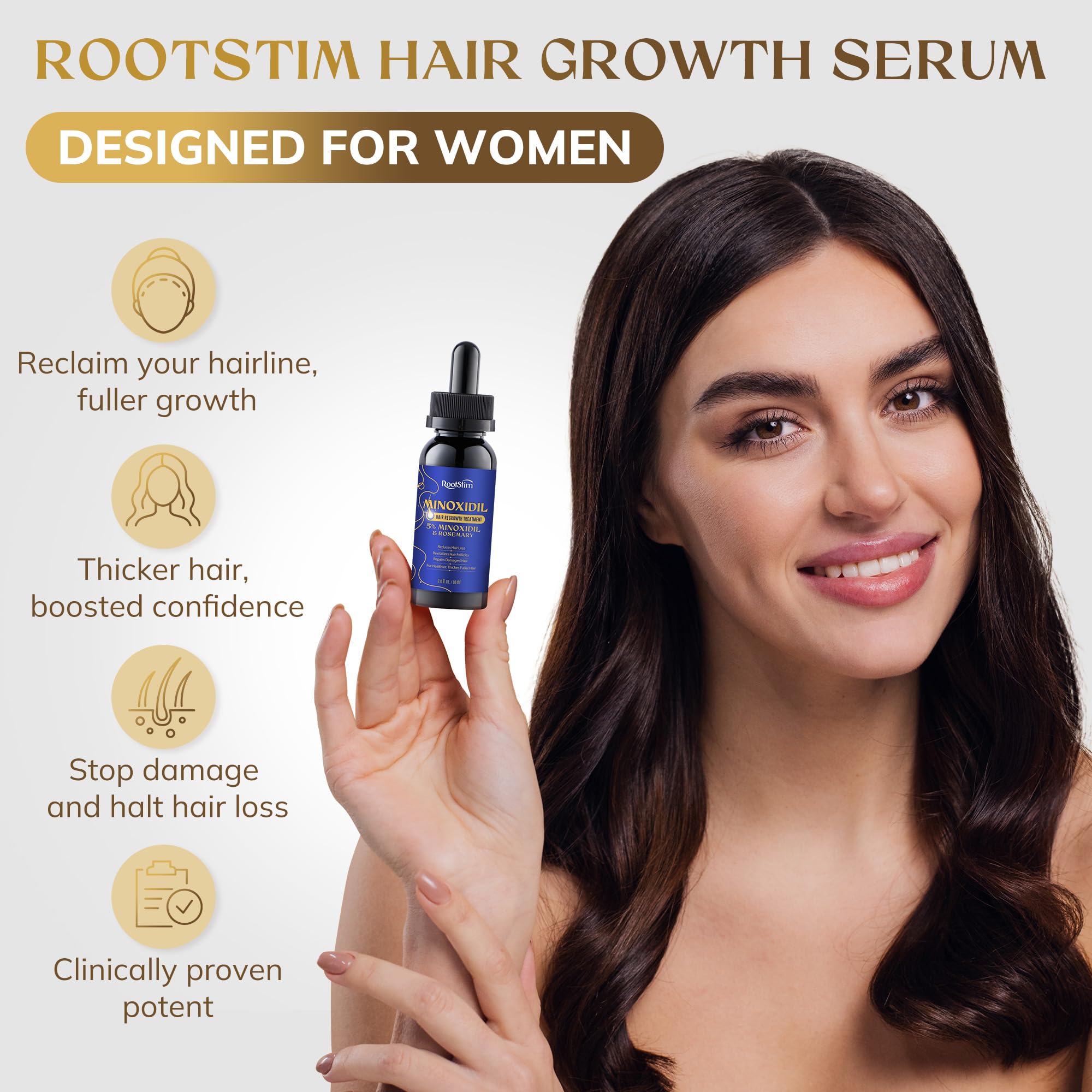 5% Minoxidil Hair Growth Serum with Biotin & Rosemary