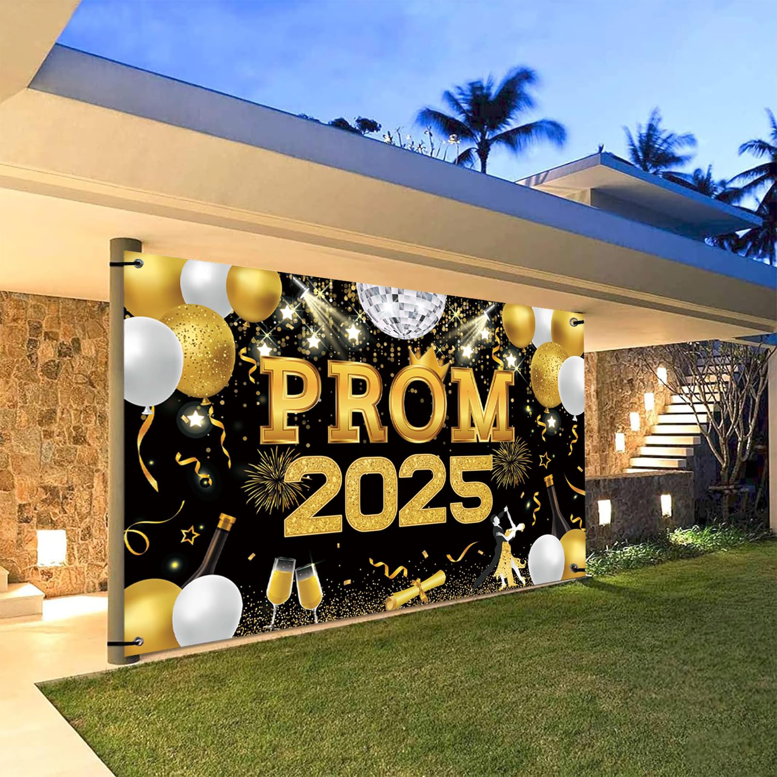 Prom Night Banner Prom Decorations 2026, Large Fabric Class of 2026 Banner - Image 4