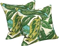 Vista 206 de LVTXIII - Juego de fundas para cojines de sofá, patio o sillón de exteriores, cuadradas y decorativas, 2 unidades de 16" x 16", sin relleno