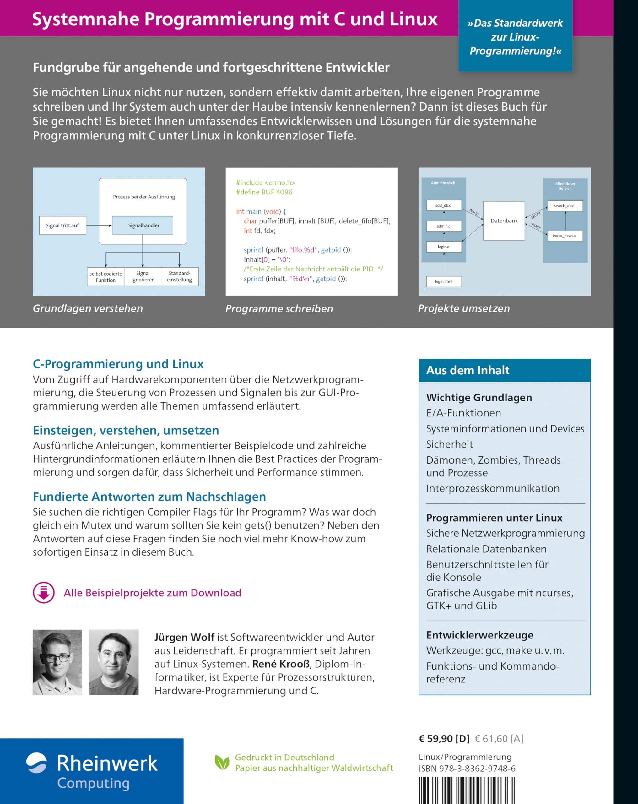 Systemnahe Programmierung mit C und Linux: Das umfassende Handbuch zur Linux-Anwendungsprogrammierung