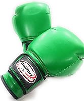 Vista 7 de Guantes de boxeo de nailon resistentes al agua, guantes de boxeo para kickboxing, Muay Thai, color verde vinilo, guantes de boxeo duraderos