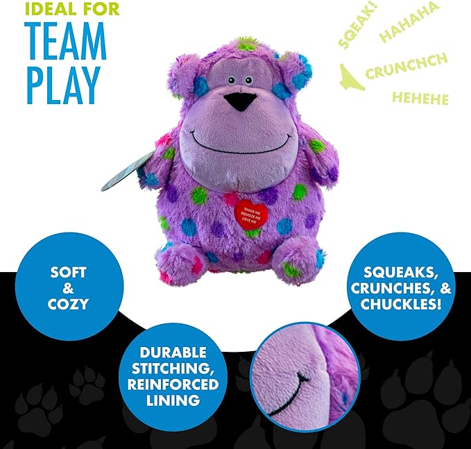 Hero - Chuckles Bellies - Peluche de Mono para Perro con Chirrido miniatura 4