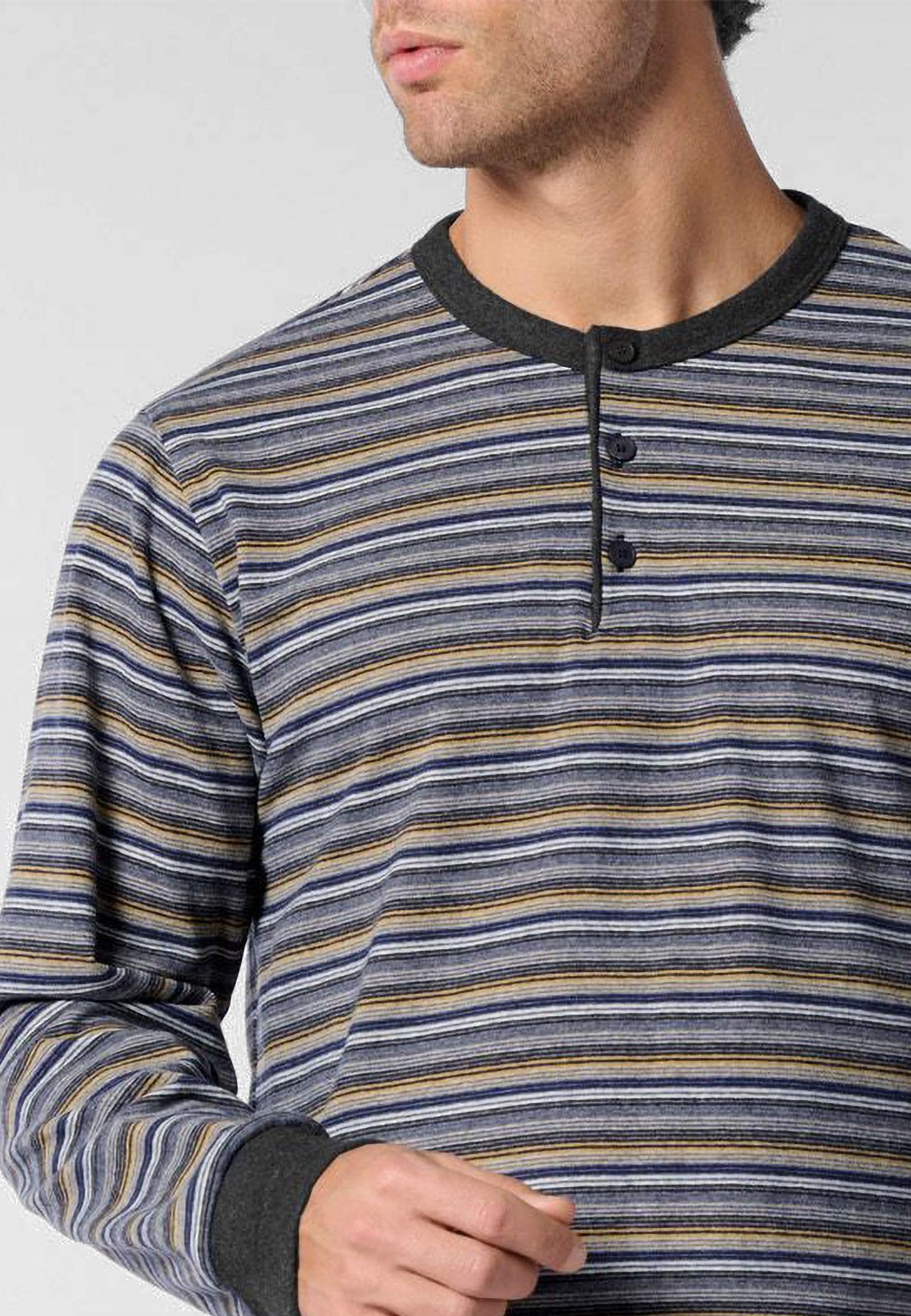 PEROFIL Pigiama Lungo Uomo Cotone Invernale Art. VPRT93226