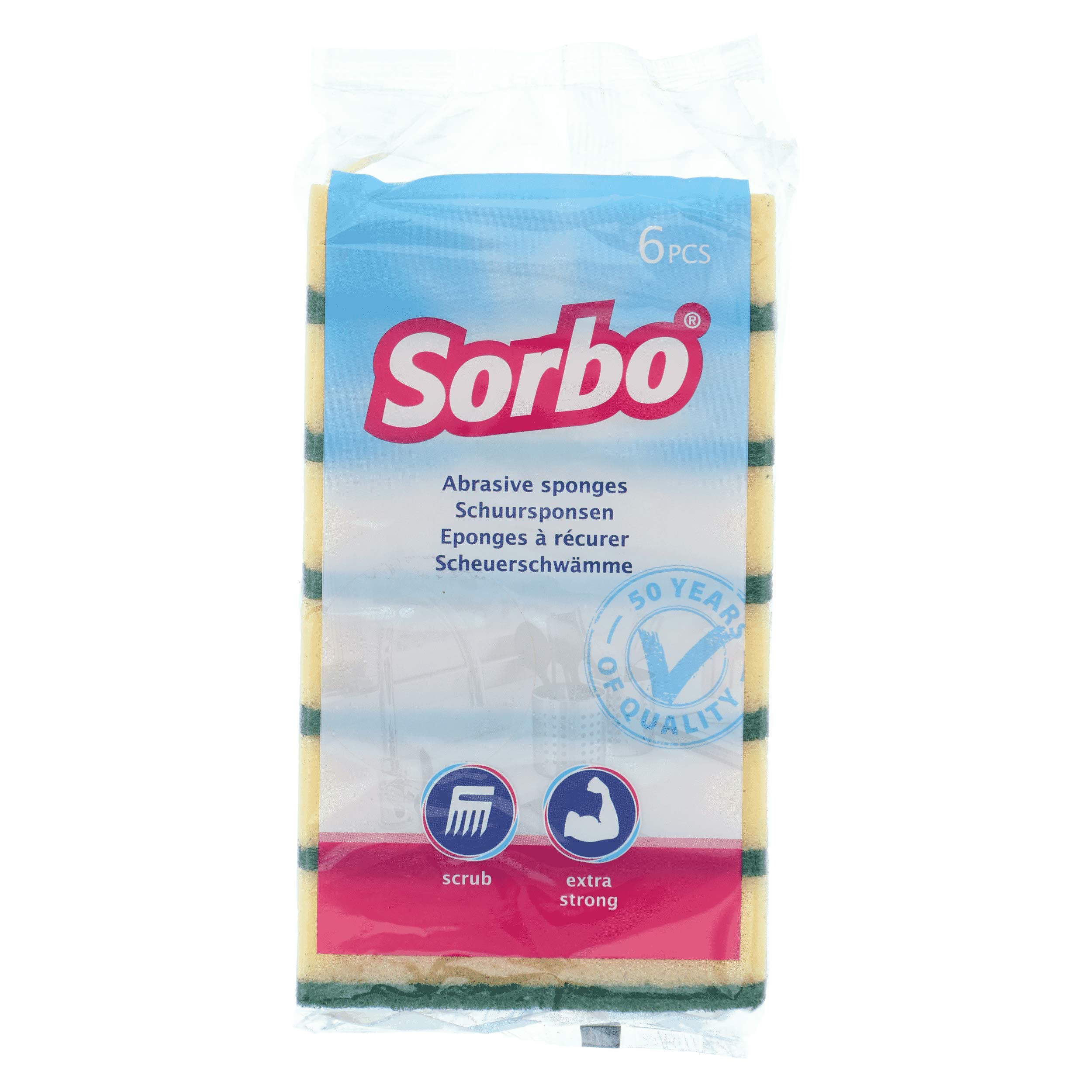 Sorbo6 Scouring Sponges Heavy Quality