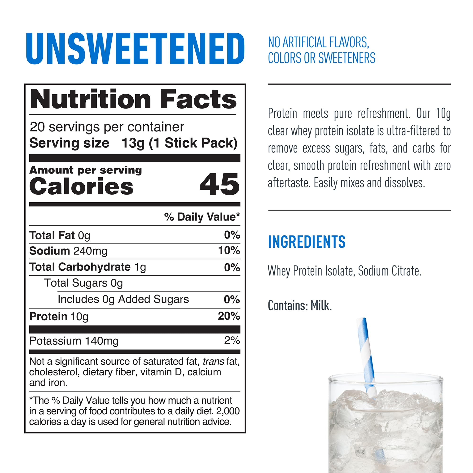 Isopure Clear Whey Isolate Protein Powder, Lactose Free, Gluten Free, Naturally Flavored, Mixed Berry, 20g Protein Per Serving, 14.1 Oz, 16 Servings (Packaging May Vary): Clear Protein Stick Packs Unlfavored 9.17 Ounce (Pack of 1)