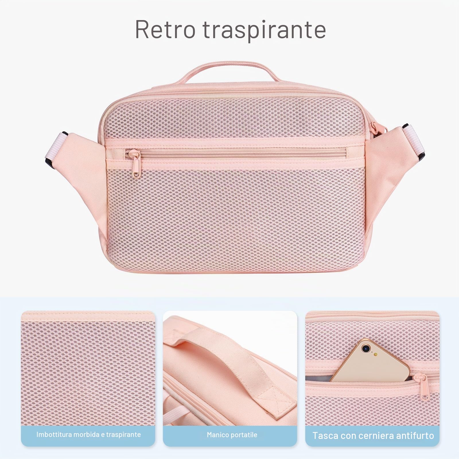 MOSISO Borsa a Tracolla Fotocamera per DSLR/SLR/Mirrorless, Borsa | Fotografia Imbottita Compatta con Copertura Antipioggia Compatibile con Canon/Nikon/Sony Fotocamere&Obiettivi,Rosa