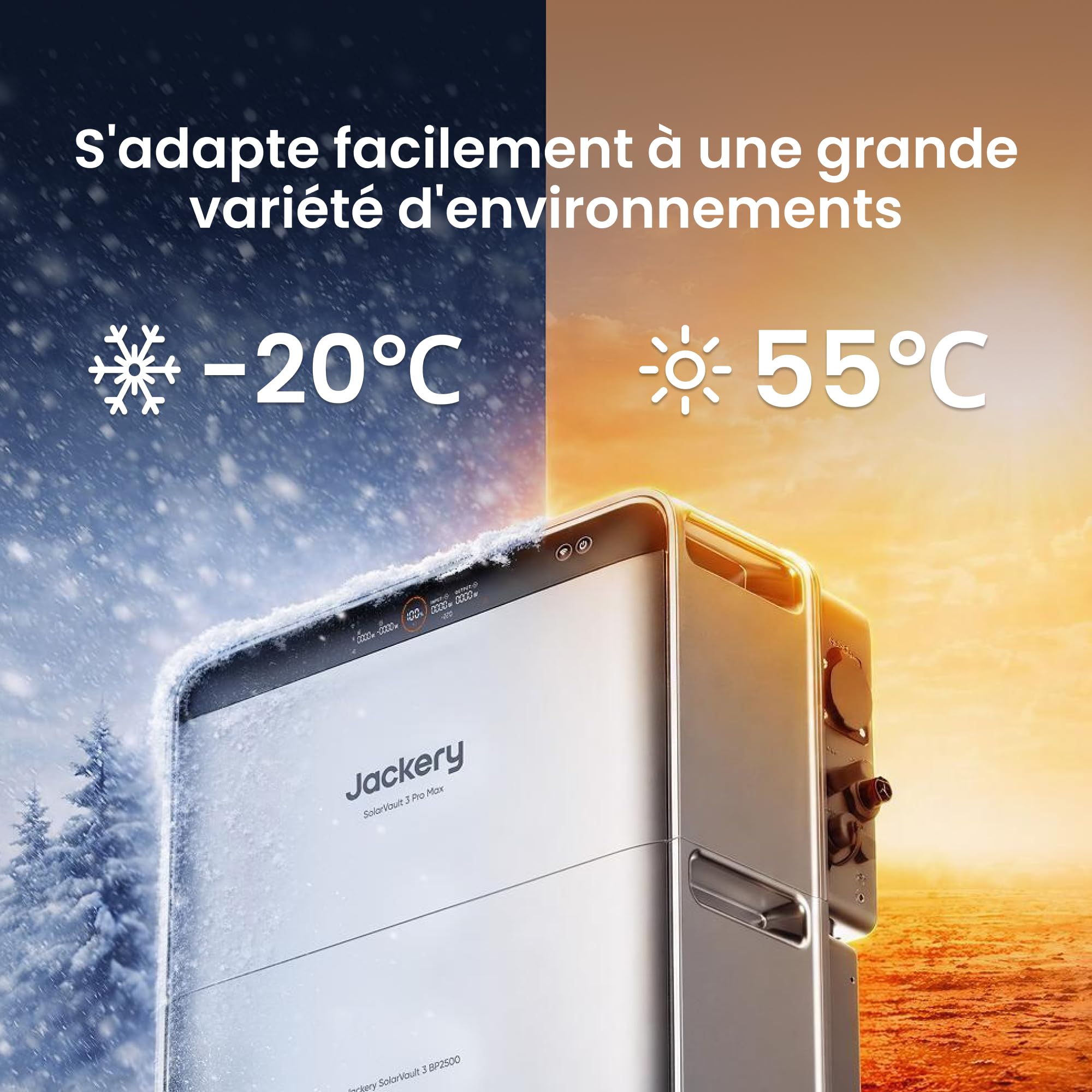 Jackery BP2500 Erweiterungsbatterie für SolarVault 3 Serie, 2,52 kWh Zusatzspeicher, erweiterbarer Solarspeicher für Zuhause, Plug & Play