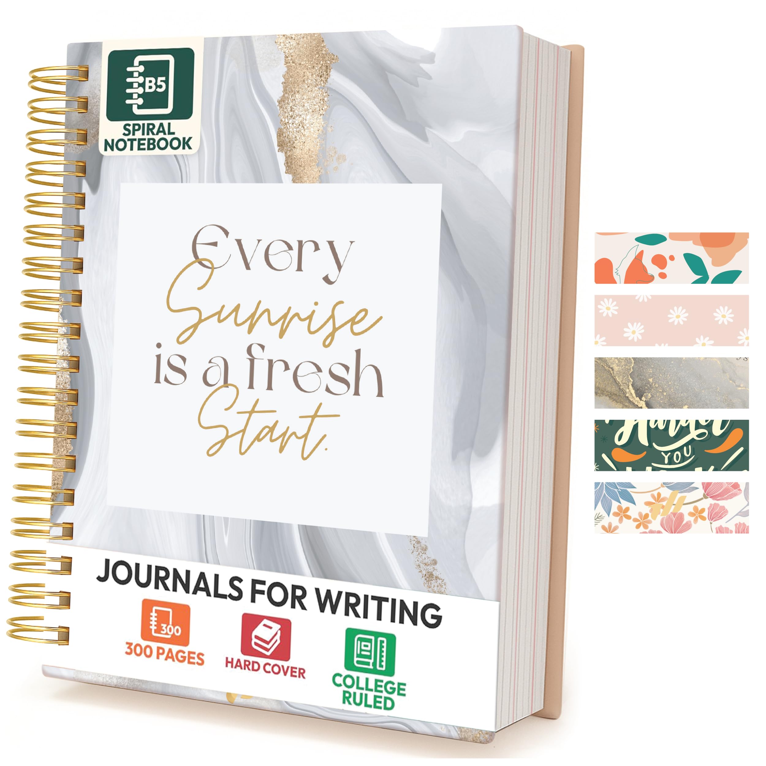 Joli carnet à spirale pour femme Only Zest l'écriture plaisir au bureau