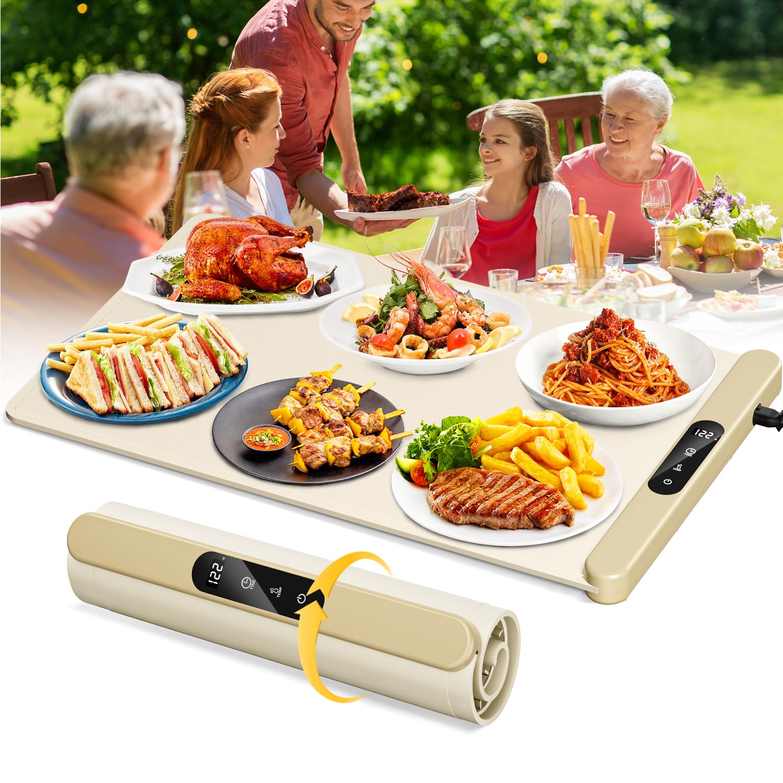 Electric Food Warming Mat for Heating, 15