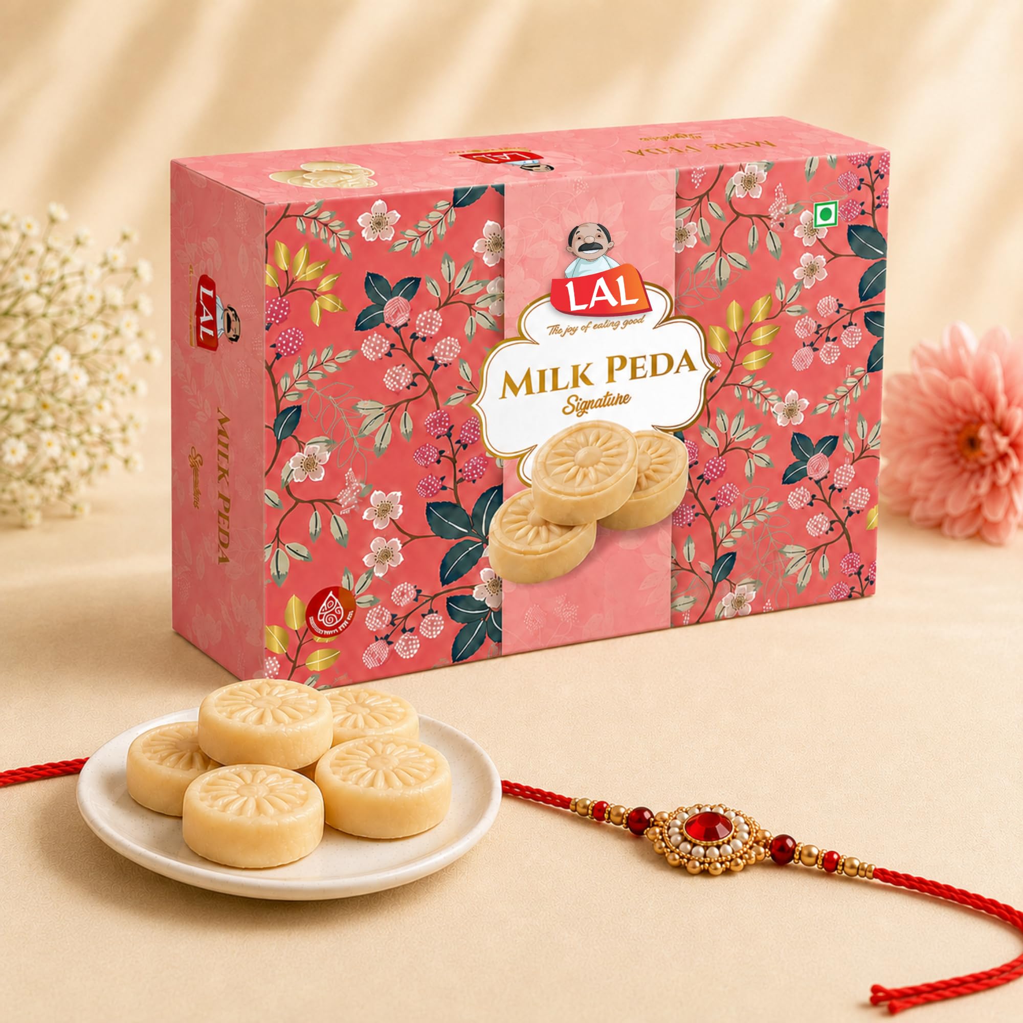 Lal Sweets Milk Peda||Made With Milk Solids||Fresh & Delicious Doodh Peda||Sweets Gift Box-400 Gram-image-48