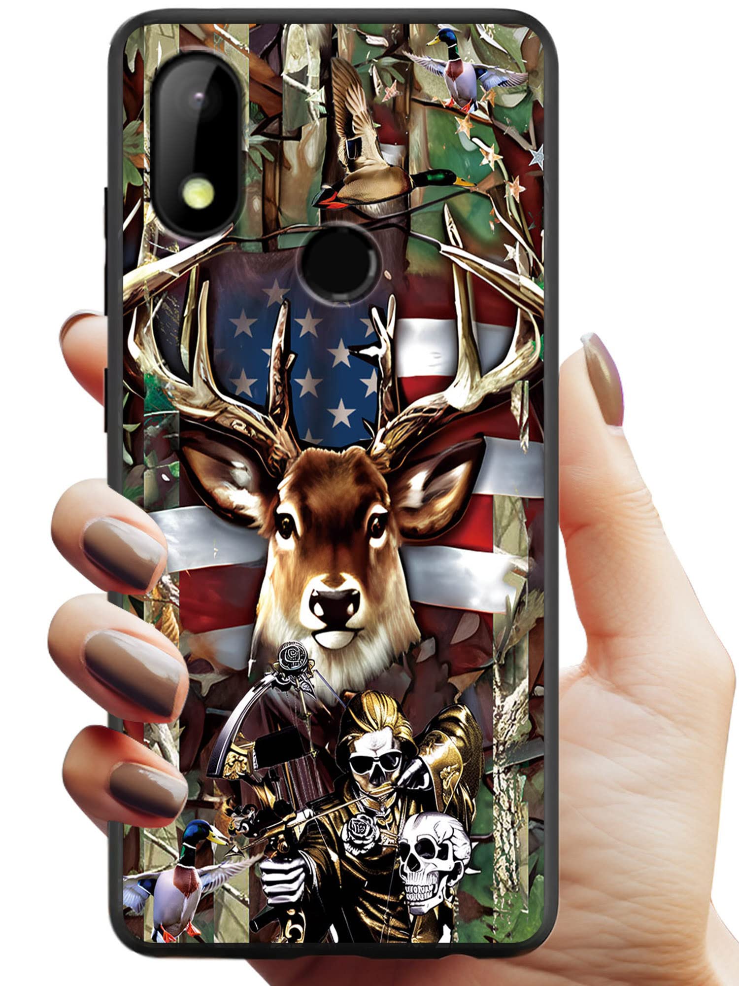 JYCUHTCL for Hot Pepper Chilaca Phone Case HPPL60A 6.5" Hunting Design Shockproof Slim Lightweight for Hot Pepper Chilaca Case TPU Cover