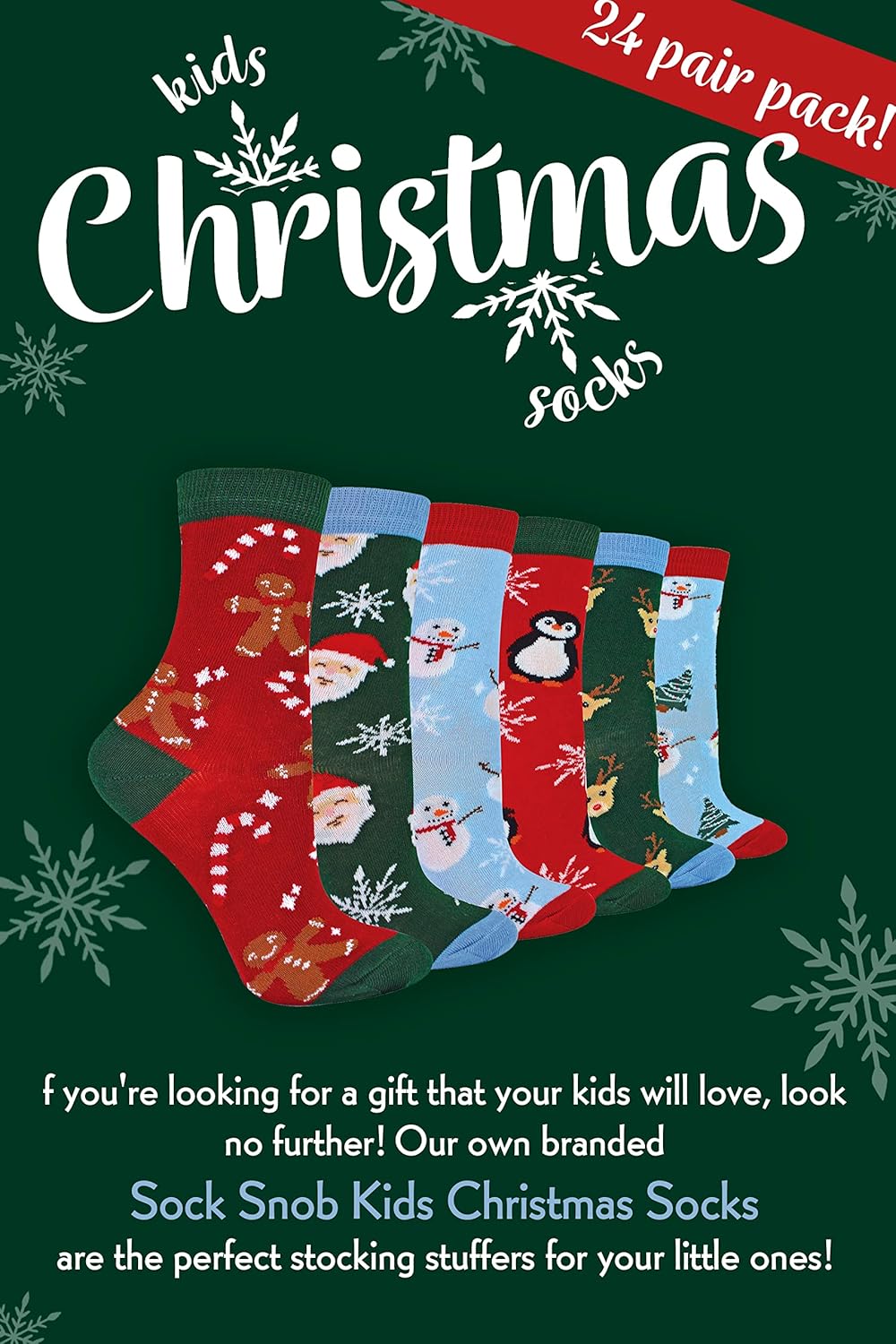 Novelty Kids Christmas Socks | Sock Snob | Cotton Funny Pattern Xmas Gift Socks