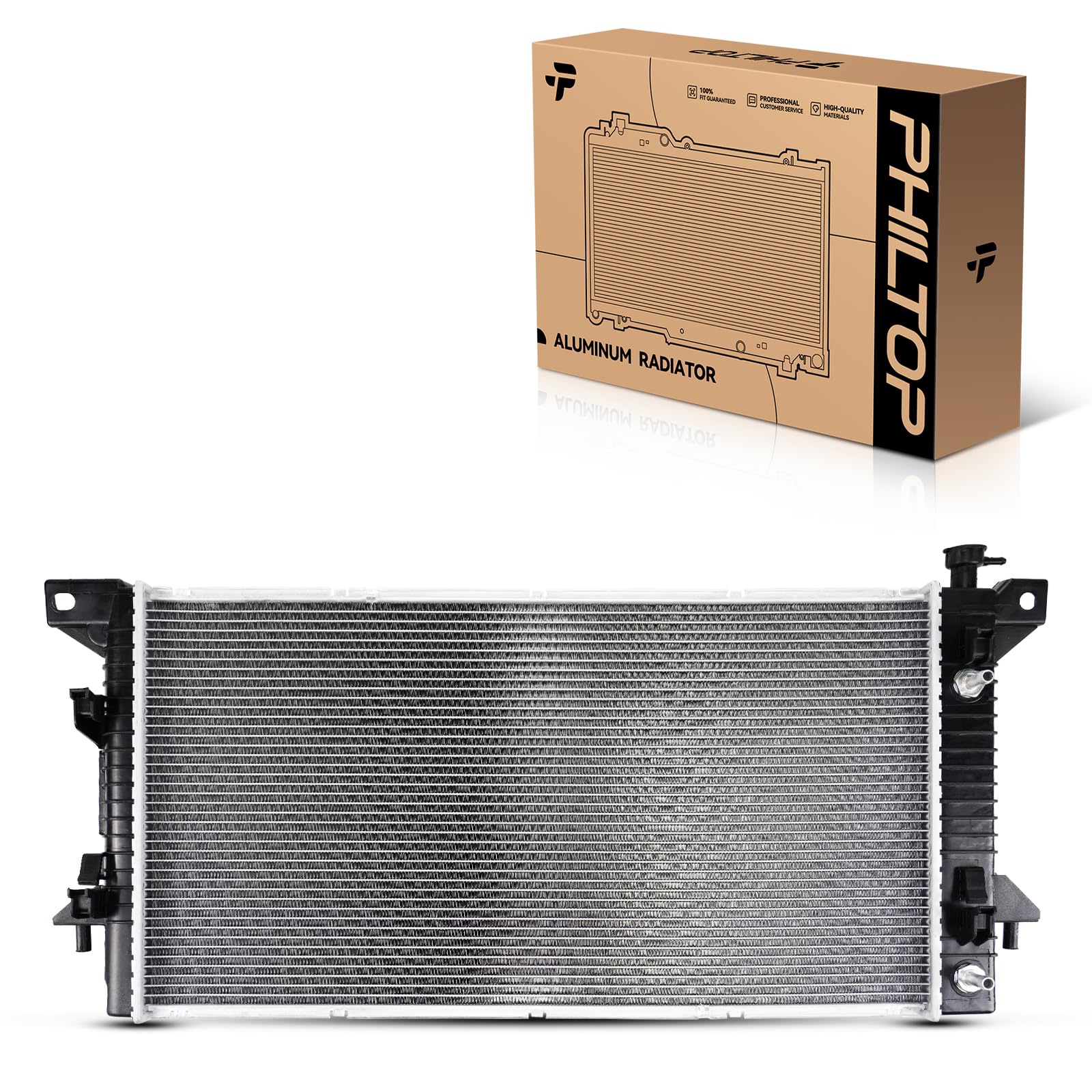 PHILTOP Radiators Car for 2010 F-150 5.4L, 2009-2014 Expedition, 2009 F-150, 2010 F-150 4.6L, 2009-2014 Navigator CU13099