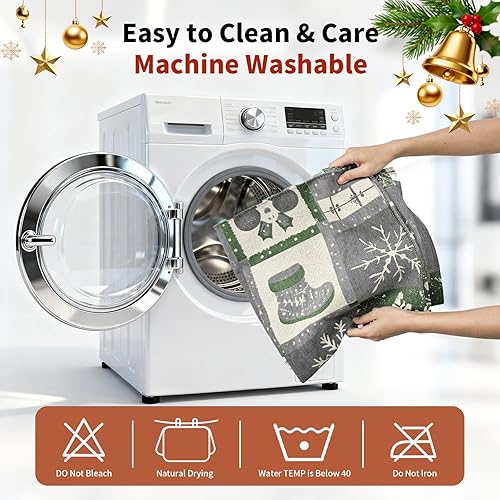 Miniatura 7 de Funda de sofá modular para perros, decoración navideña del hogar (1 unidad, gris, 35.4 x 35.4 pulgadas)