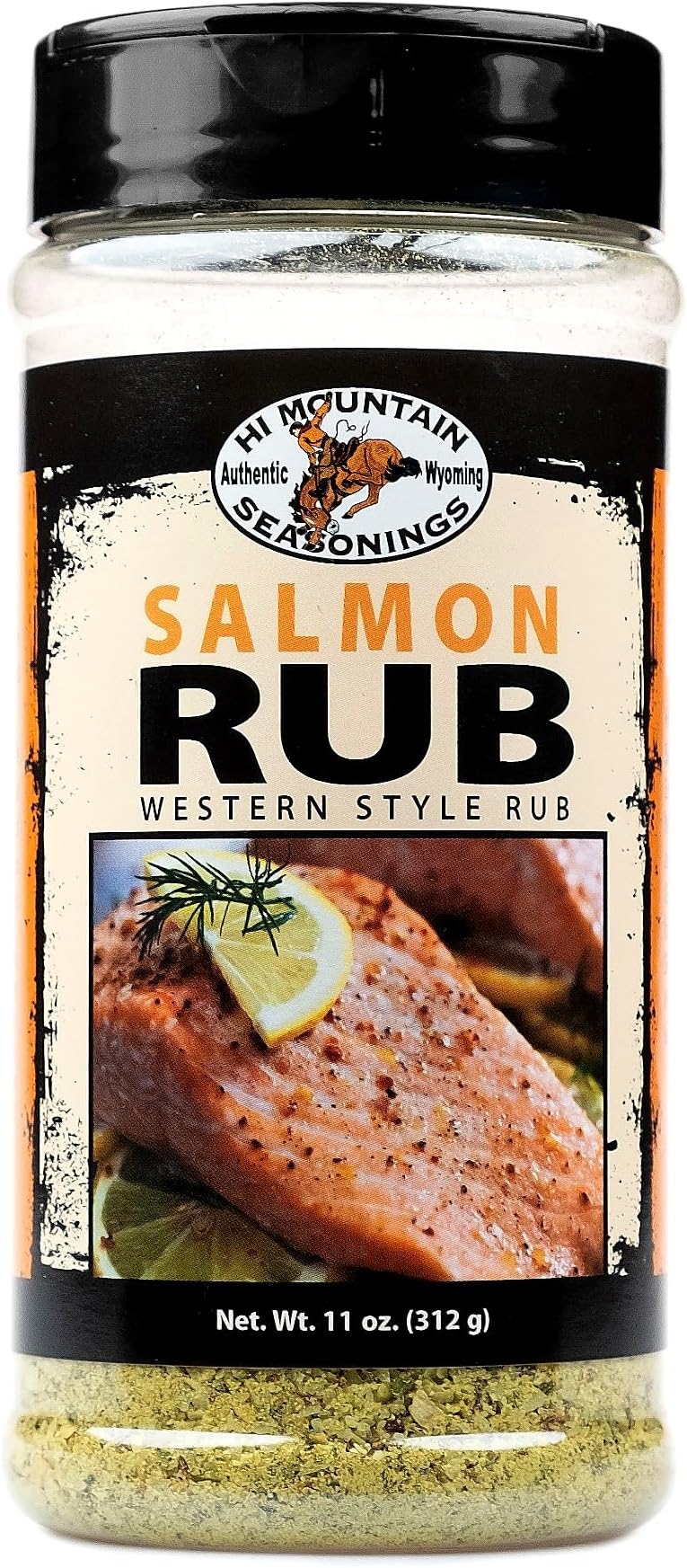 Seasoning | SALMON RUB | Western Style BBQ Rub | Salmon Seasoning | Delicious on All Fish, including Trout, Walleye, & Cod | 11 Oz