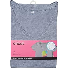 Cricut Womens Fitted T-Shirt Blank, V-Neck, S