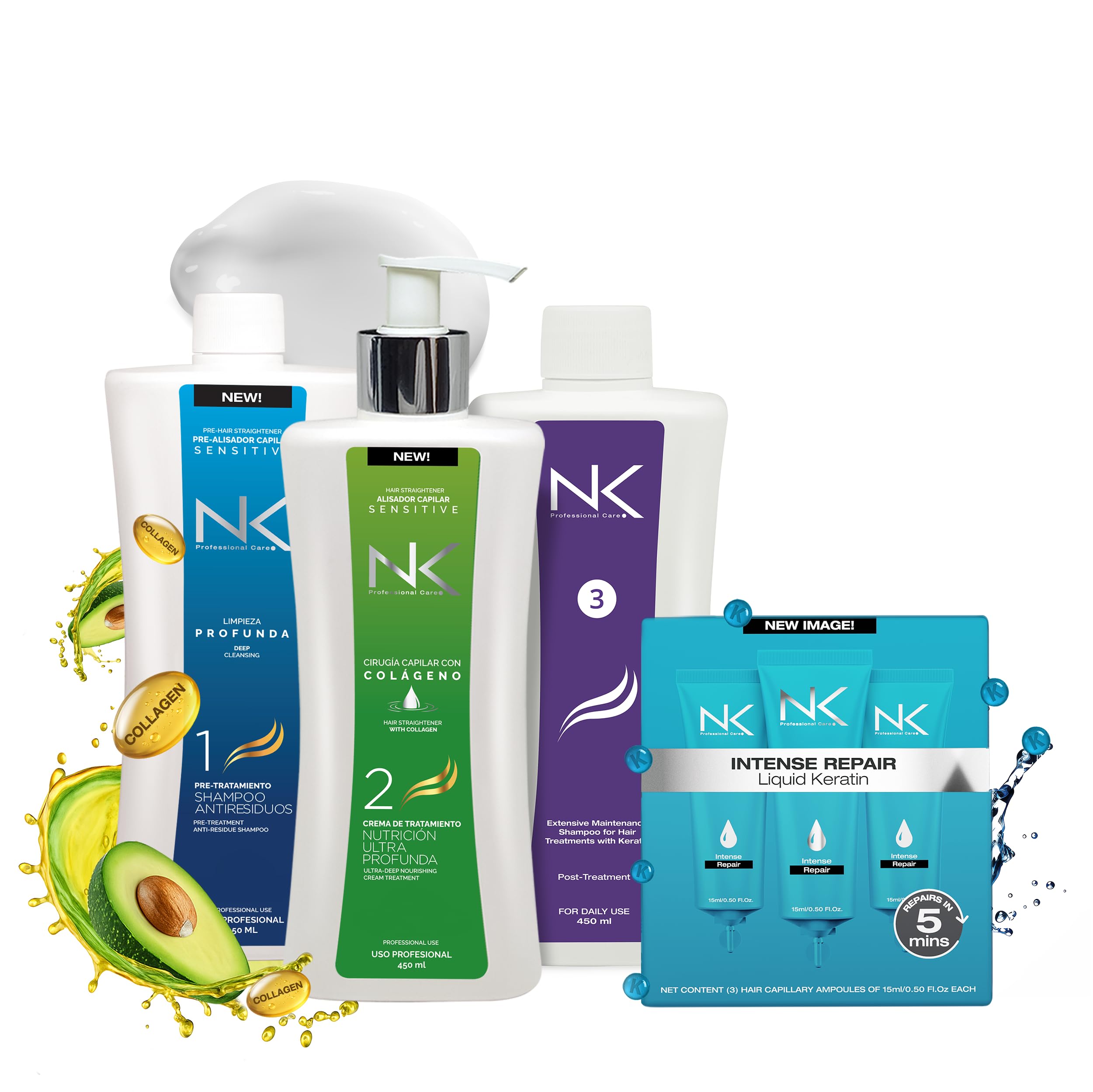 Amazon.com: NK Complete Keratin Home Care Set – Sensitive Keratin