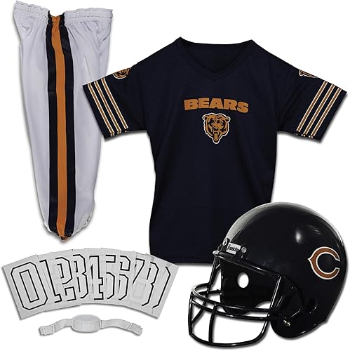Miniatura 74 de Franklin Sports - Conjunto de uniforme de la NFL para niños y niñas; uniforme de fútbol americano juvenil, incluye casco, camiseta y pantalones