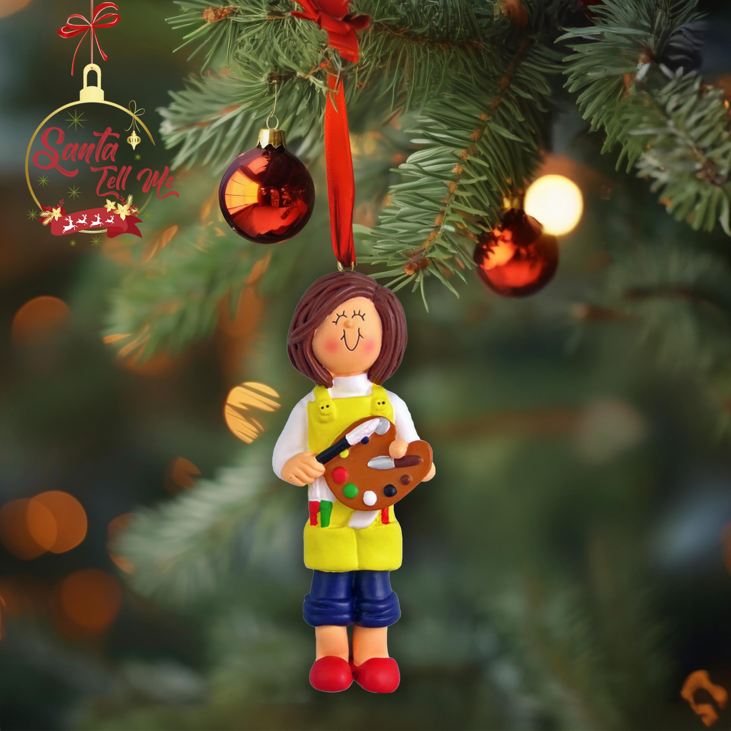 Adorno De Navidad Personalizado Pareja Pingüinos Chicas