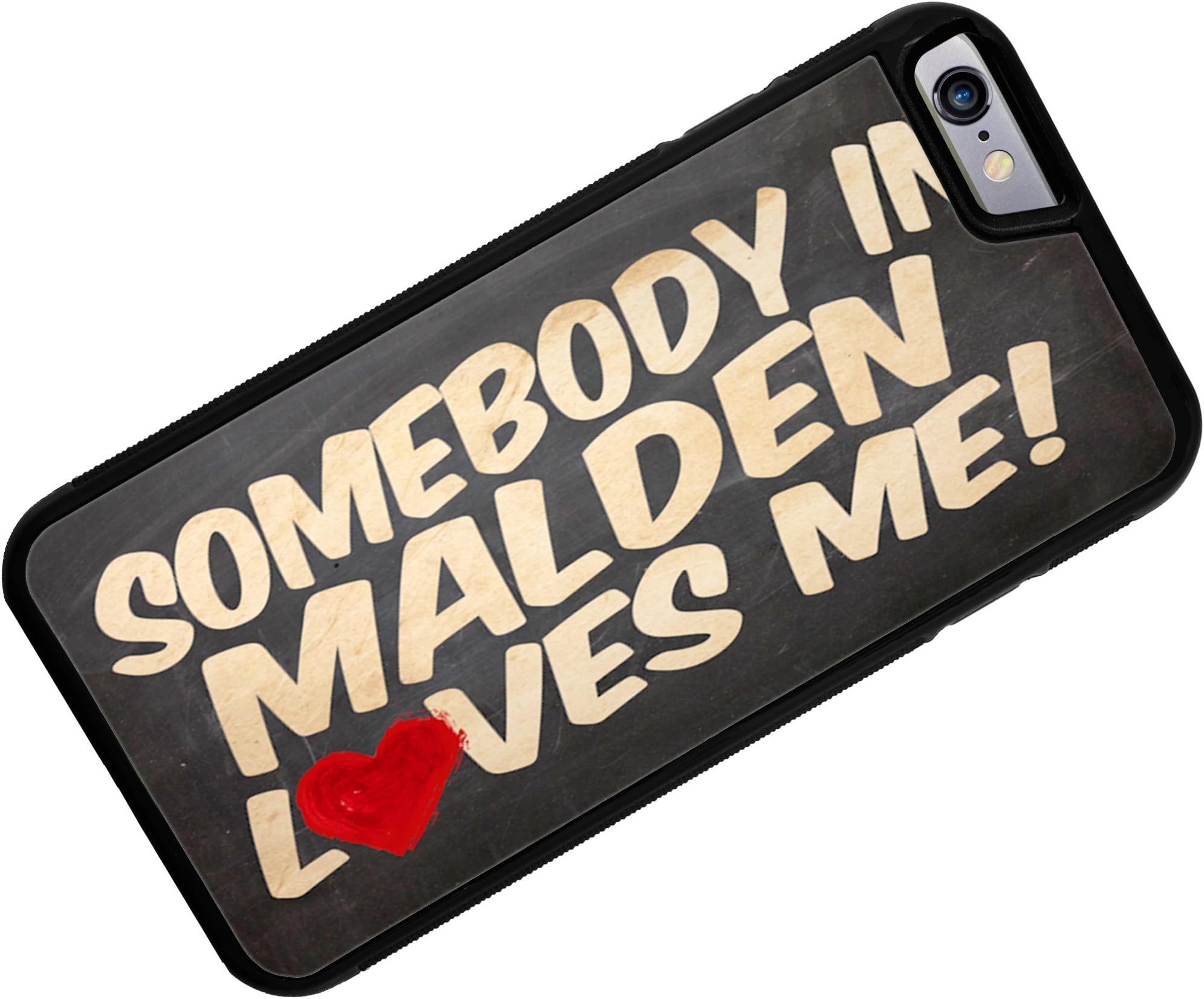 Case for iPhone 6 Plus Somebody in Malden Loves me, Massachusetts - Neonblond