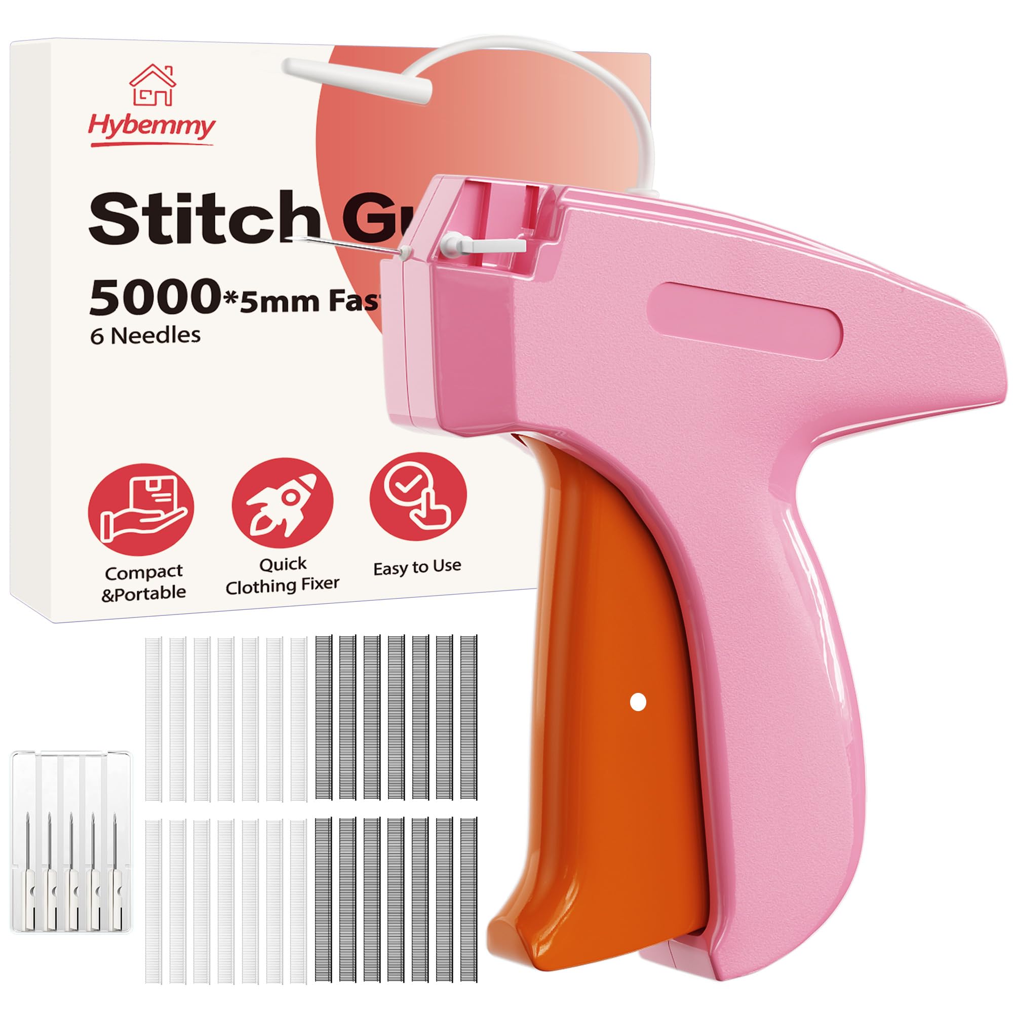 Stitch Gun for Clothes, Tagging Gun, Quick Clothing Fixer, Gerbera