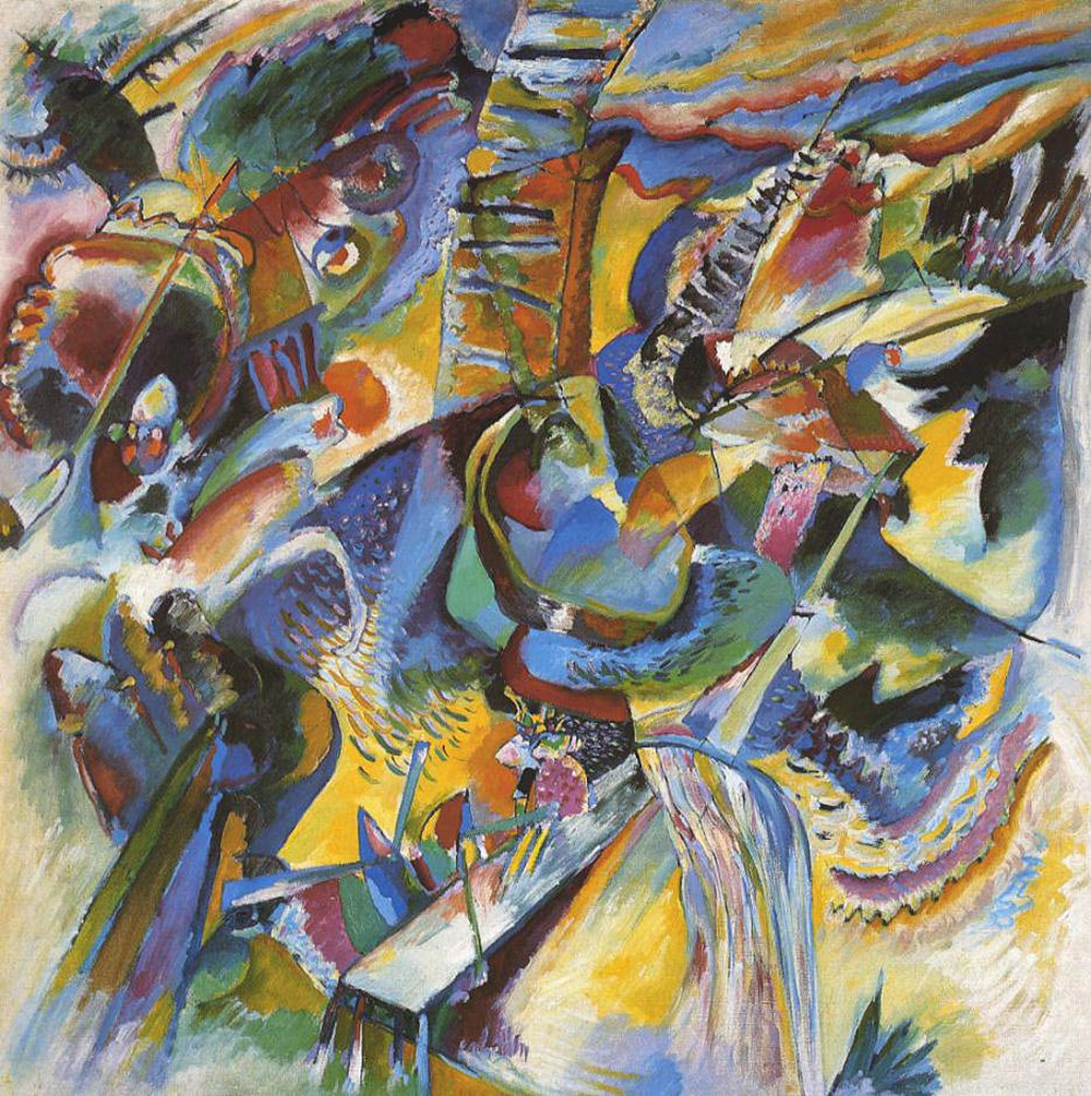 Lámina Wassily Kandinsky Improvization pequeña para decorar tu salón