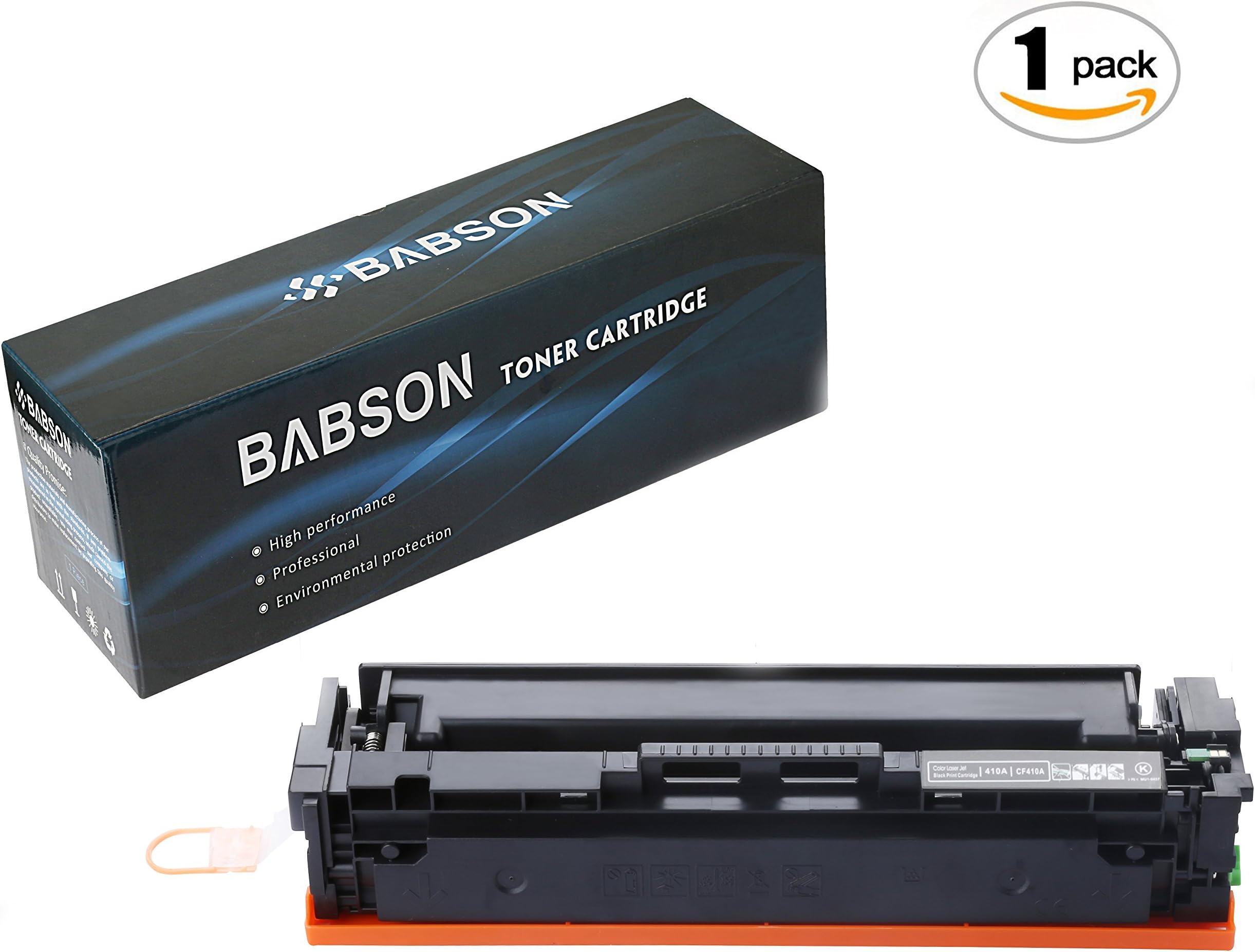 BABSON Compatible HP 201X CF400X HP 201A CF400A High Yield Toner Cartridge use for HP Color LaserJet Pro MFP M277dw M277n M252dw M252n, 1 Pack(Black)