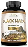 Organic Black Maca 1,900 mg per Serving Natural Energy Booster Peruvian Maca for Men & Women 120 Capsules