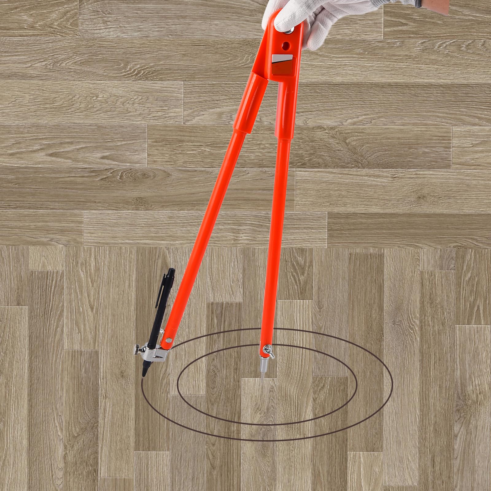 Bussola professionale per la lavorazione del legno, 40 cm, per disegnare falegnameria e lavorazione dei metalli