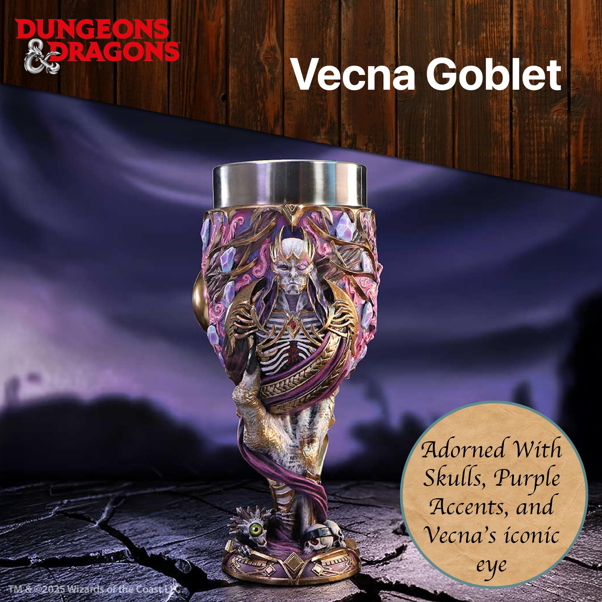 Nemesis Now Dungeons & Dragons Vecna Calice, tazza da collezione, tema gioco fantasy, decorazione per la casa, intrattenimento