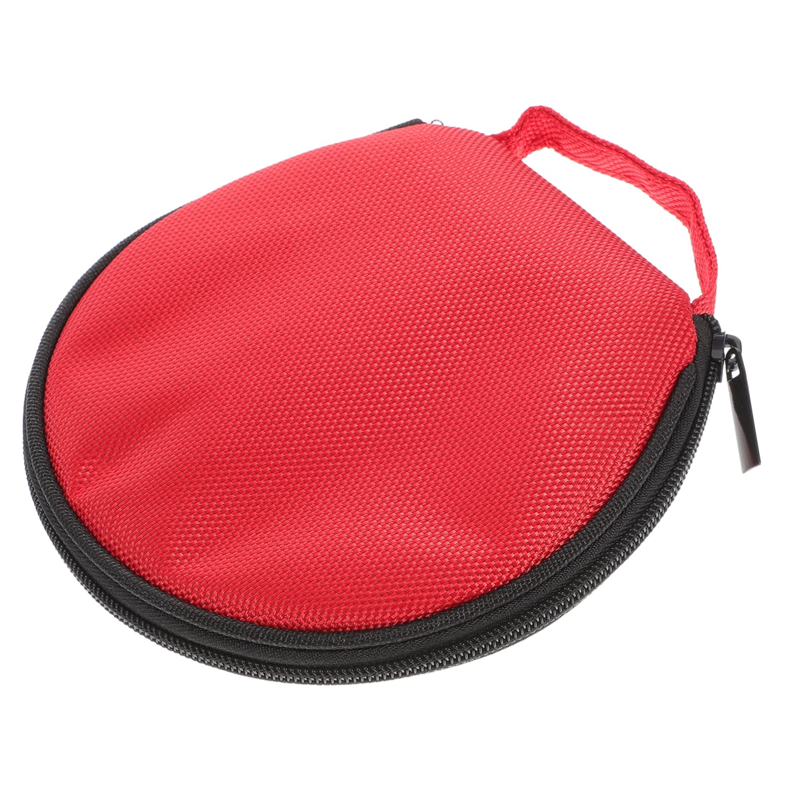 CIYODO Portable CD Case Round Disc Holder Bag with Capacity Oxford Zipper Closure for Safe Dvd Storage for Home and Car Organization