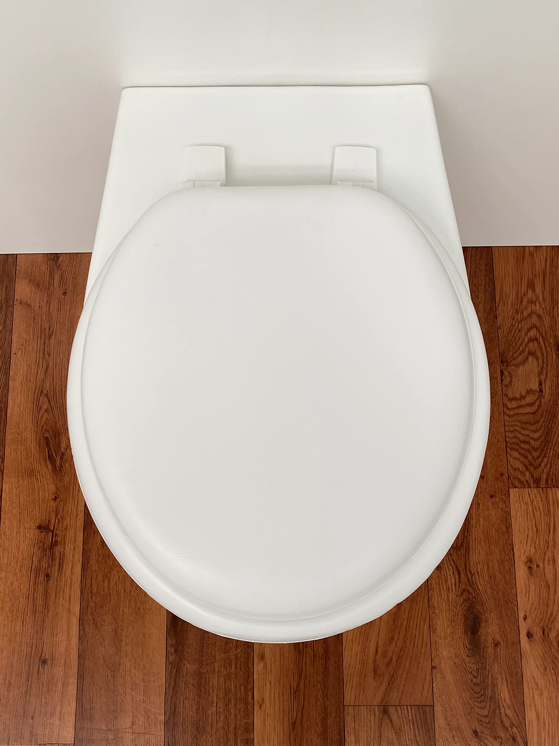 ADOB Soft WC Sitz gepolstert weich Lugano Plus Farbe Weiss extra stabil bis 200 kg belastbar