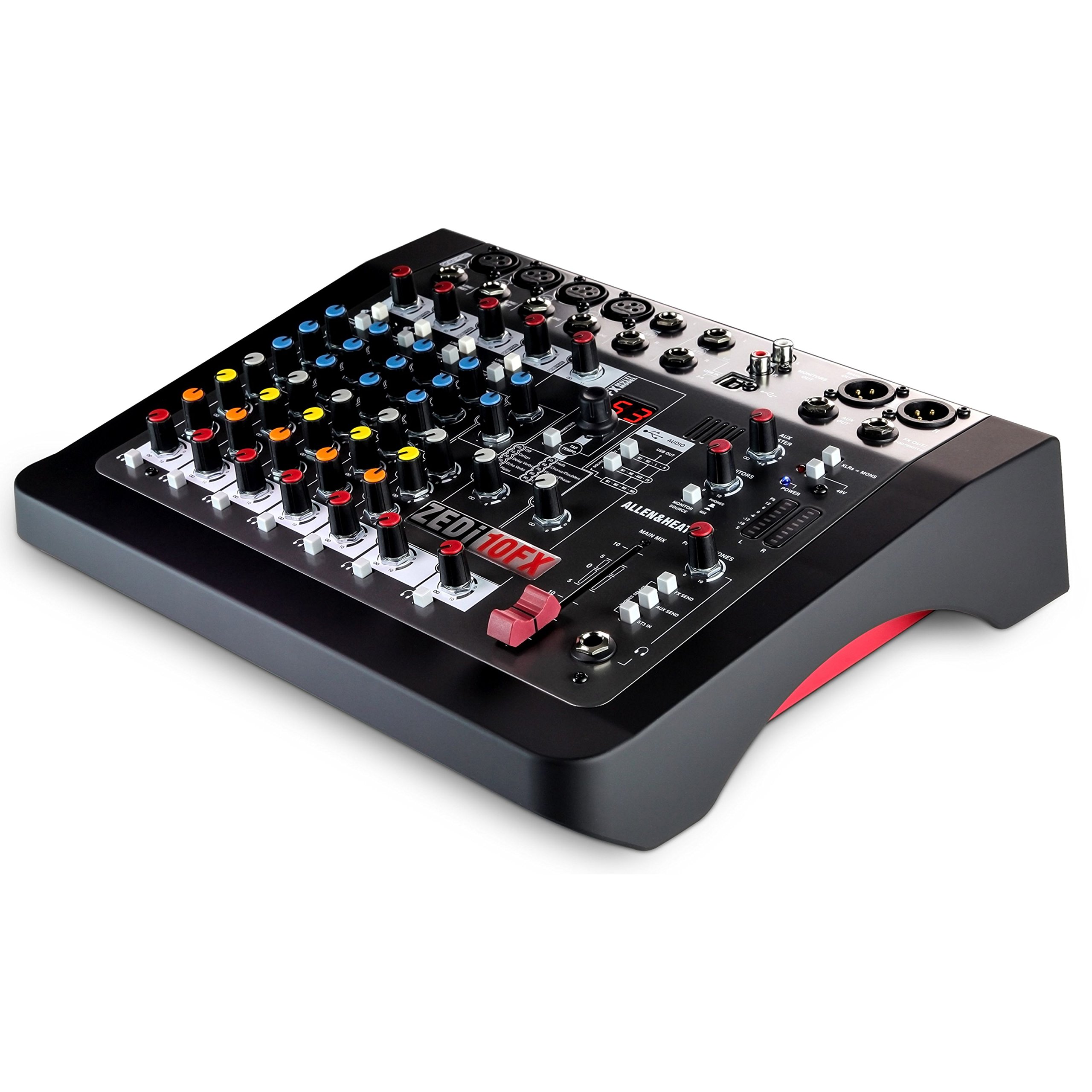 Allen & Heath ZEDi-10FX DJ-Mischpult, 10 Kanäle, Schwarz, 6,3 mm, 12 W, 100-240 V, 50-60 Hz, 48 V