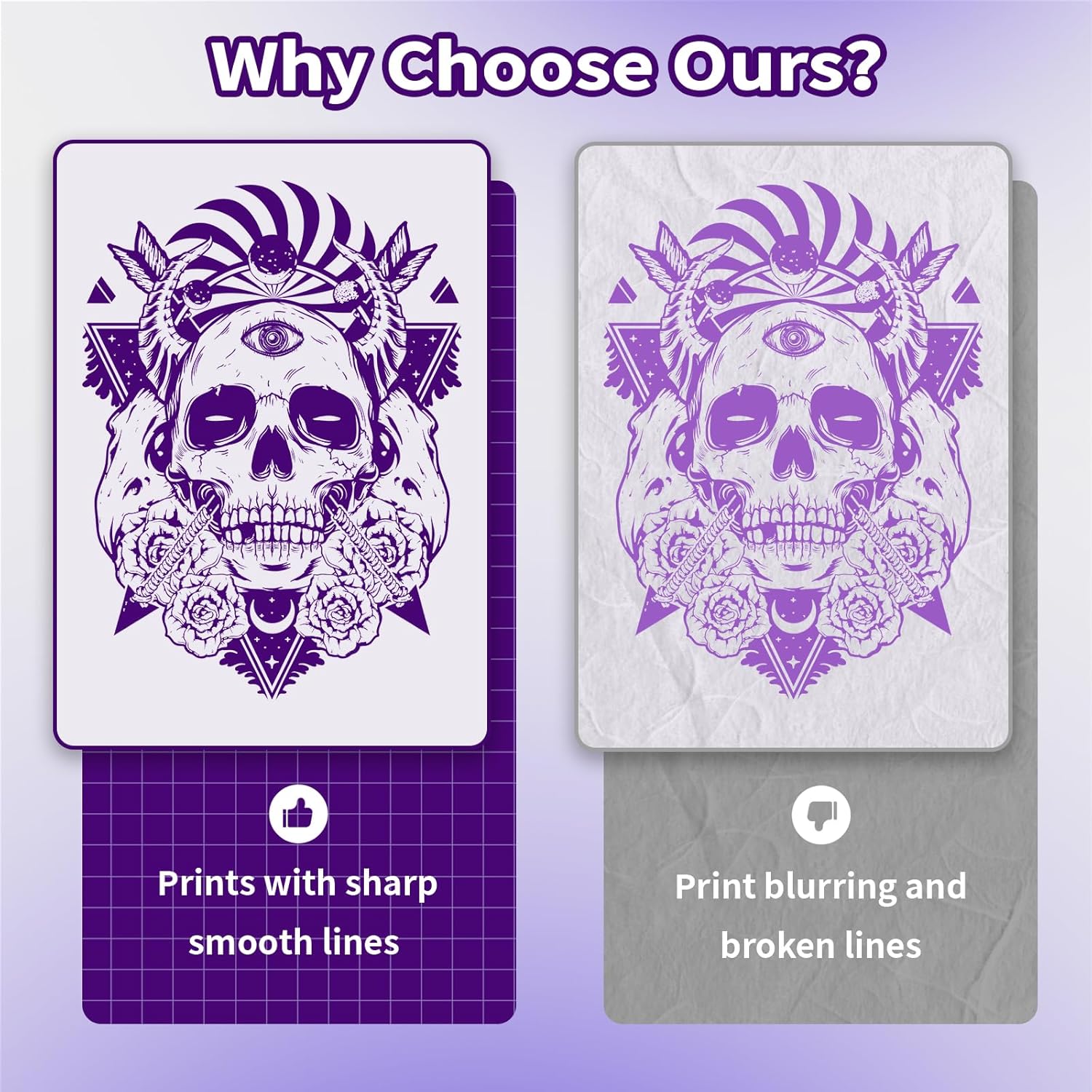 Tattoo Stencil Printer, Bluetooth Thermal Tattoo Printer Machine, D80 Portable Stencil Printers for Tattooing with 10pcs Transfer Paper, Compatible with iOS, Android and PC(Black)