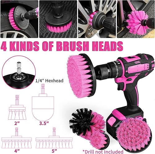 Miniatura 10 de Viewsun Kit de limpieza de automóvil de 20 piezas, kit de detalles para interiores de automóvil con aspiradora de mano de alta potencia, juego