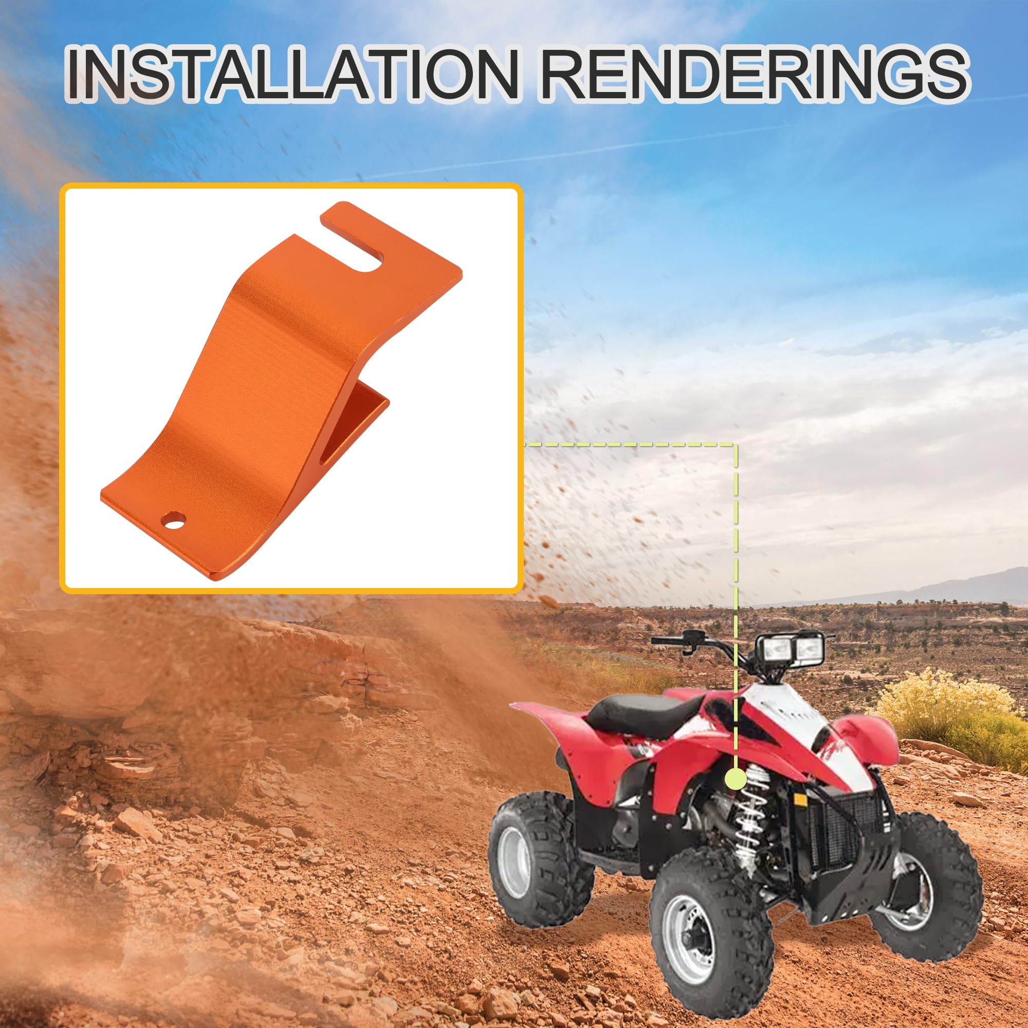 GOOFIT Portapneumatici arancione perline rimozione pneumatici installare assistenza cambiatore strumento universale Sostituzione per Motorcycle Dirt Pit Bike Off Road