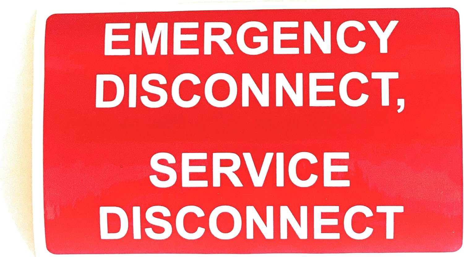 Emergency Disconnect, Service Disconnect Labels (Pack of 50)