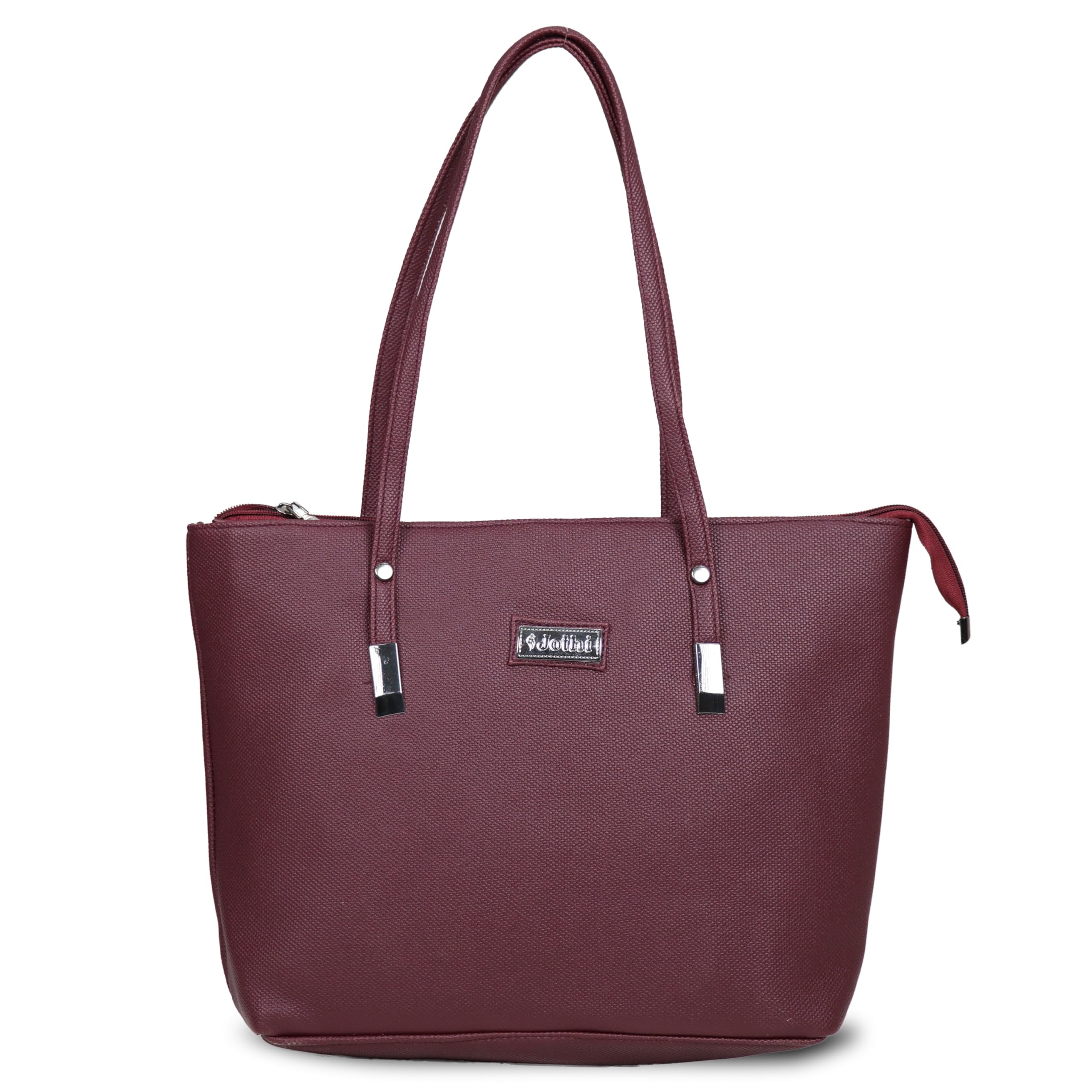 Jothi Lira Premium Women's Handbag, Pink, Mosaic Texture Synthetic Leather Tote, 3-Compartment Spacious Design, Matte Finish-image-17