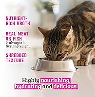 Vista 4 de Rawz Natural Premium Canned Cat Wet Food Shredded -12 Pack Cans Variety Pack -4 Flavors with Yow Pet Lid