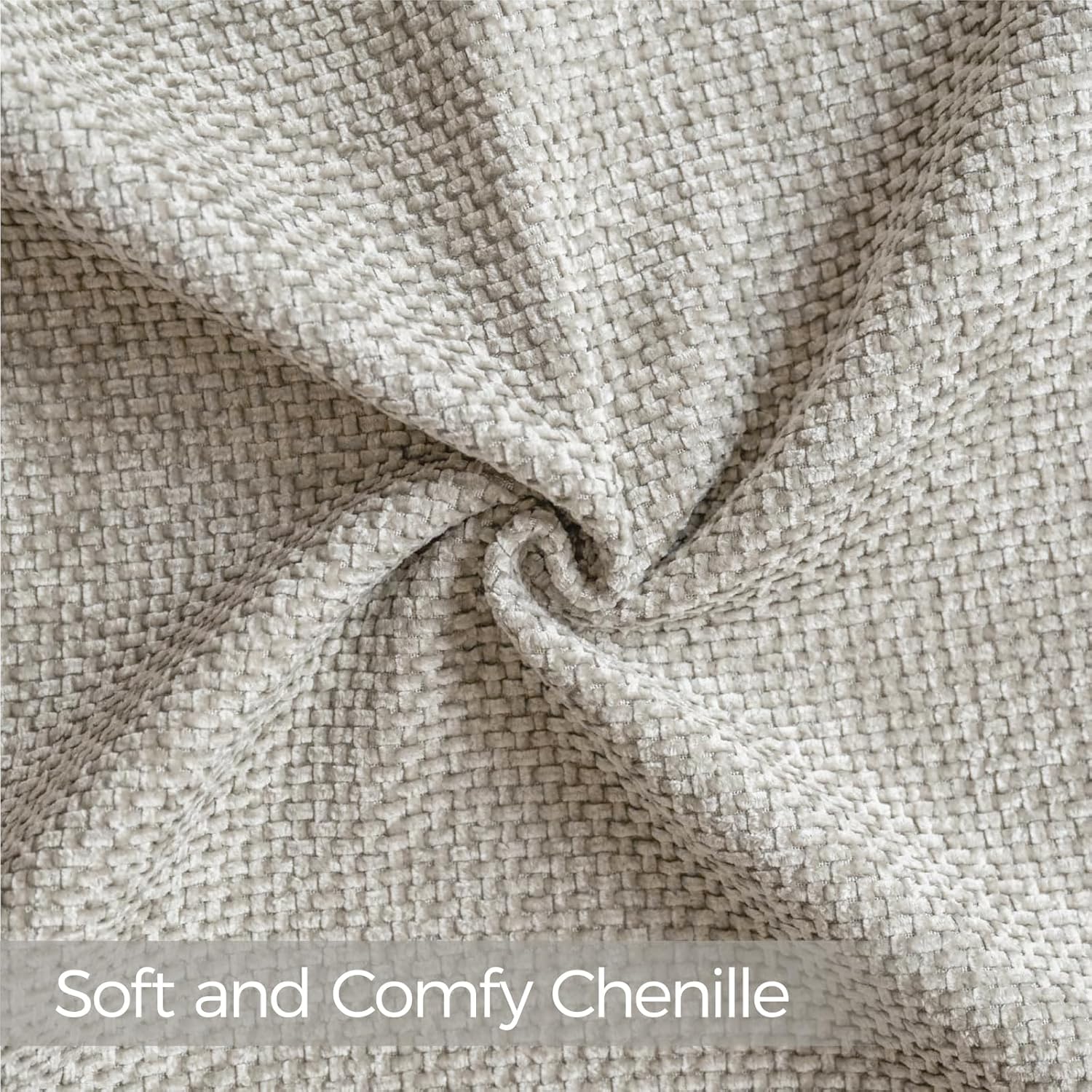 a moment Grey-Beige Chenille Throw Pillow Covers 24x24 Inch Pack of 2 Modern Decorative Throw Pillow Cases Farmhouse Cross Throw Pillowcases Home Decor for Sofa Bedroom Living Room